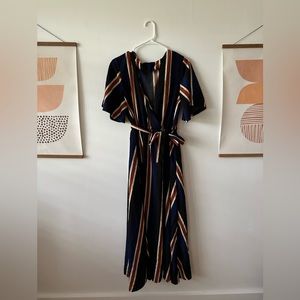 Brand new dress! Navy and burnt orange striped maxi dress from Amazon size XL